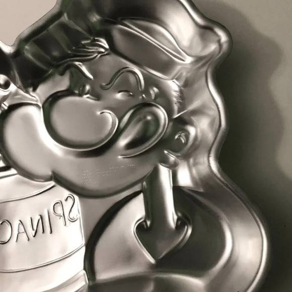 Vintage 1980 Wilton Popeye The Sailor Man  Cake Pan Aluminum 502 1719 - Picture 7 of 12